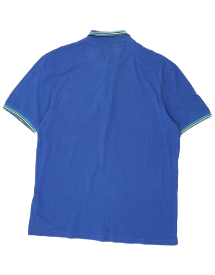 Kappa Herren Poloshirt XL Blau Baumwolle
