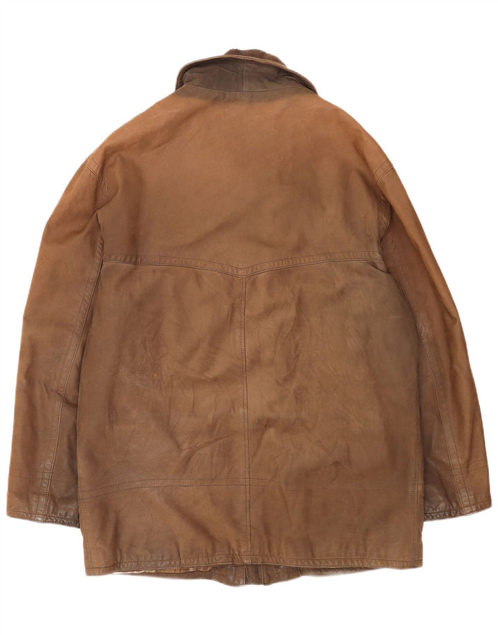 Conbipel Herren Lederjacke IT 52 Großes braunes Leder