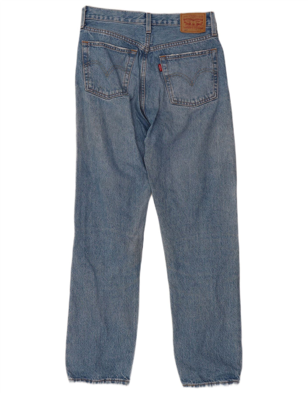 LEVI'S Herren 501 Straight Jeans W28 L30 Blaue Baumwolle