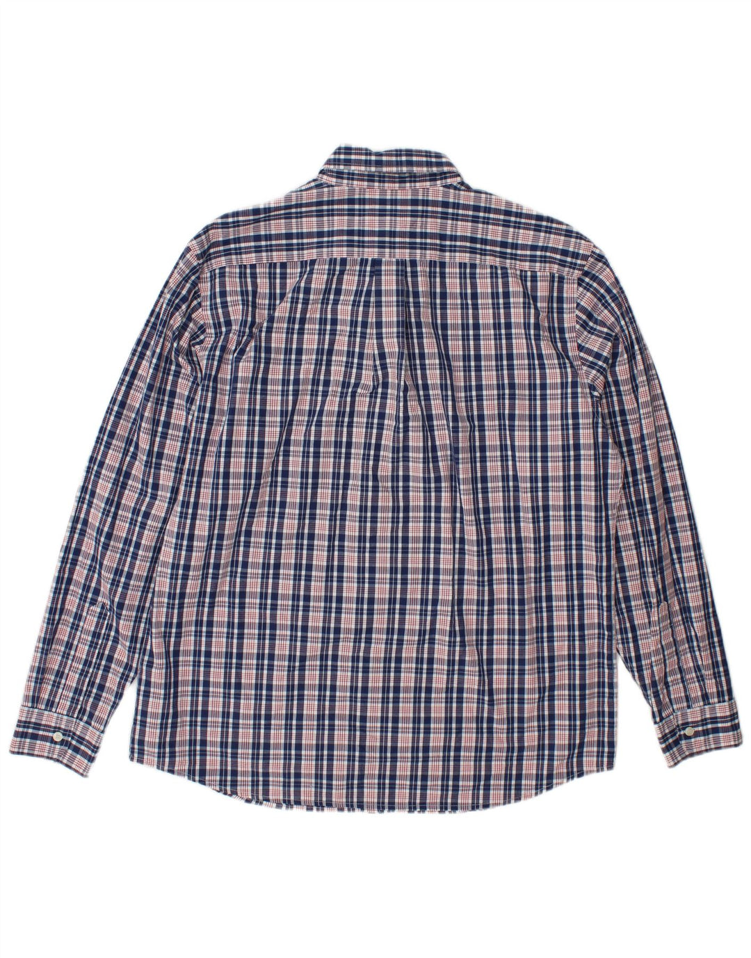 Dockers Herrenhemd, groß, blau kariert, Baumwolle