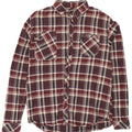 SCOTCH & SODA Herren-Flanellhemd, groß, Burgunderrot kariert