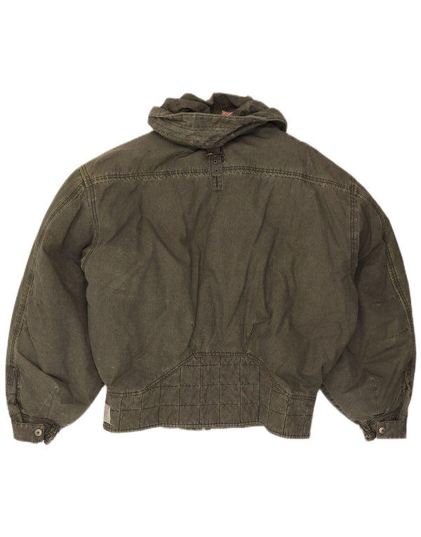 Chervo Herren Skijacke UK 44 2XL Khaki Baumwolle