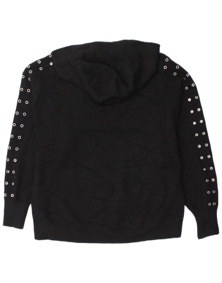 Zara Damen-Pullover, übergroß, Gr. 10, Größe S, schwarze Viskose