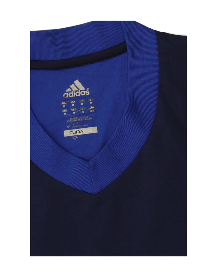 Adidas Herren Marco Graphic T-Shirt Top Mittelblaues Colourblock-Polyester
