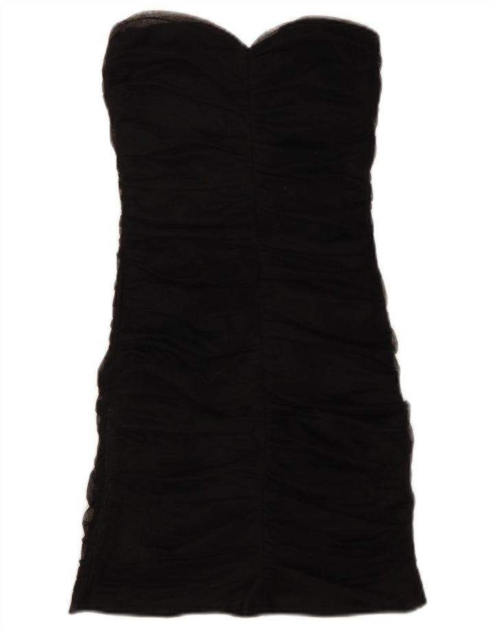 Trägerloses, figurbetontes Damenkleid von ZARA, Größe S, Schwarz