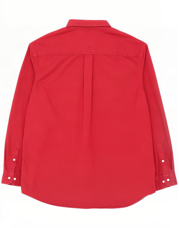 Tommy Hilfiger Herren-Hemd mit klassischer Passform, 2XL, rote Baumwolle