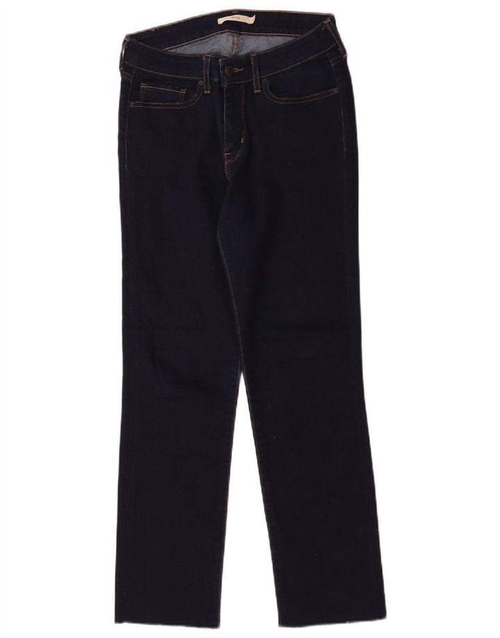 Levi's Damen 712 Slim Jeans W29 L26 Marineblau Baumwolle