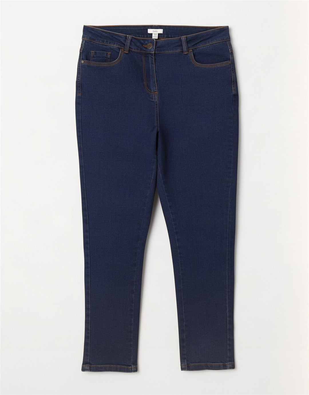 M&Co Damen Slim Jeans UK 12 Medium W30 L28 Marineblau Baumwolle