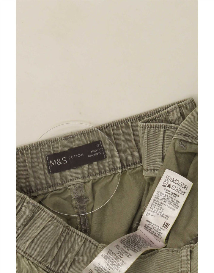 Marks & Spencer Damen Jogger-Cargohose UK 12 Medium W30 L26 Khaki