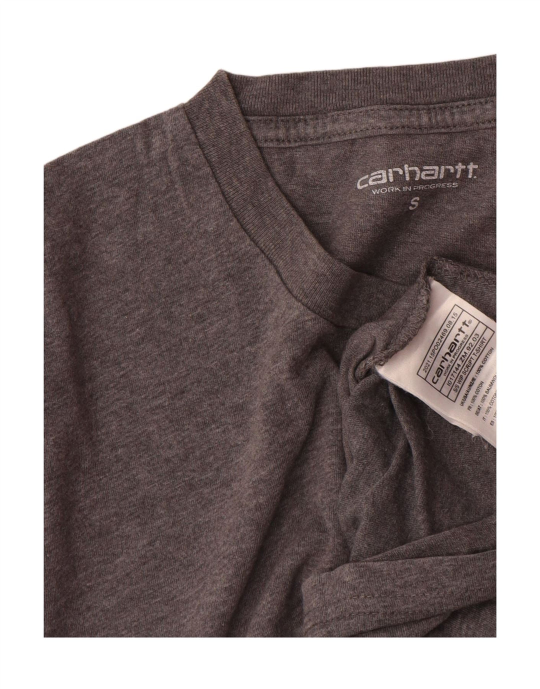 Carhartt Herren-T-Shirt mit Grafik, Größe S, Grau, Baumwolle