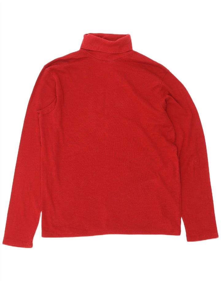 Gap Rollkragenpullover für Herren, groß, aus roter Baumwolle