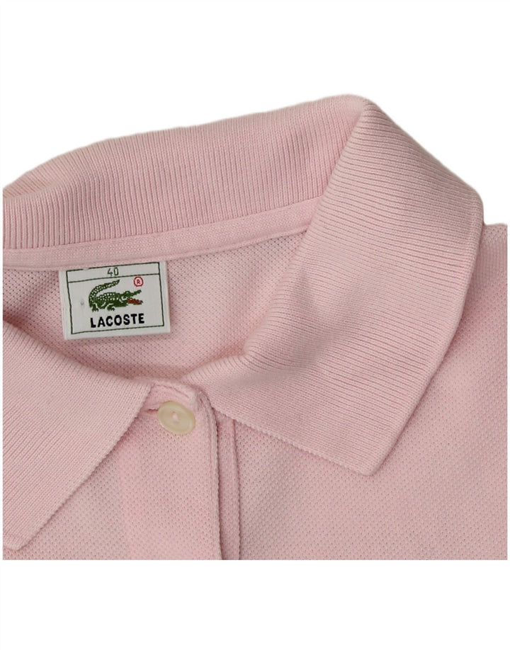 Lacoste Damen-Poloshirt, Größe 40, mittelrosa, Baumwolle