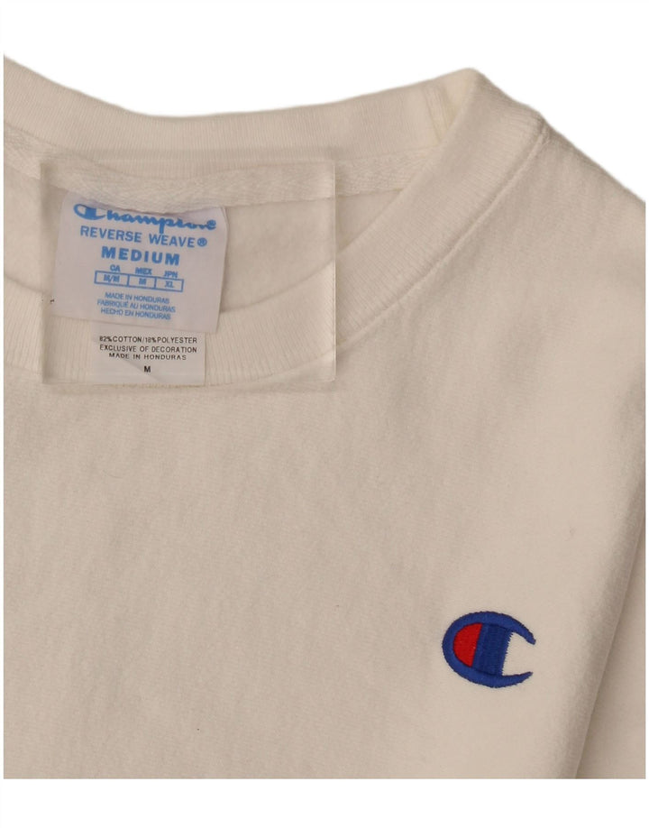 Champion Damen-Sweatshirt-Pullover, UK 14, mittelweiße Baumwolle
