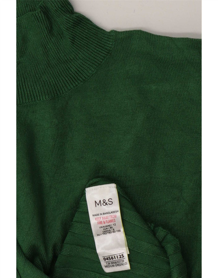 Marks & Spencer Damen-Pullover mit Rollkragen, Gr. 12, Mittelgrün