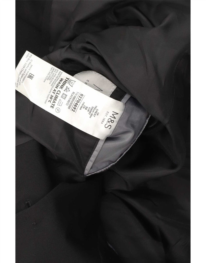 Marks & Spencer Herren-Blazer, kurz, 2 Knöpfe, Gr. 40, mittelschwarz