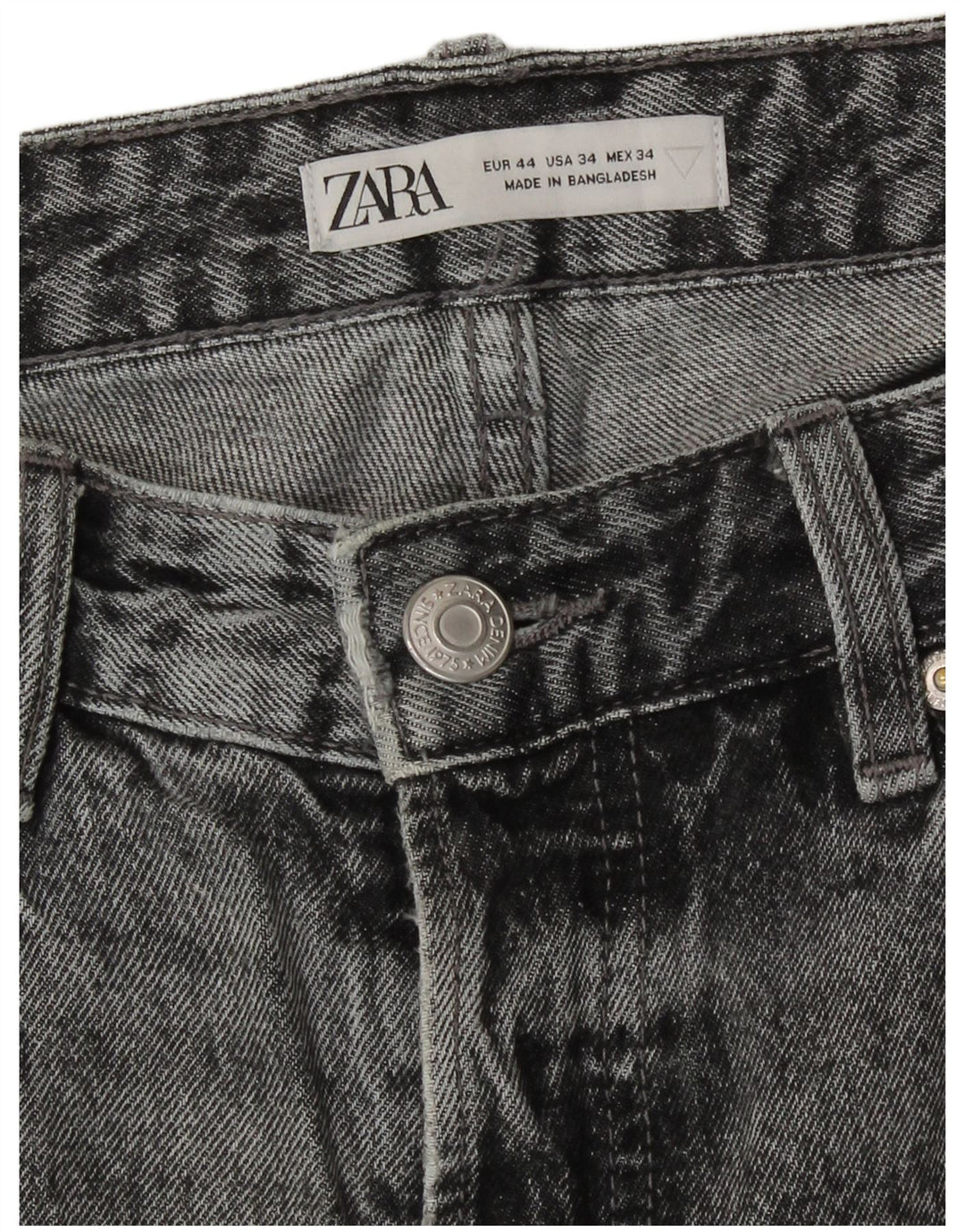 Zara Herren Slim Jeans EU 44 Large W34 L27 Grau