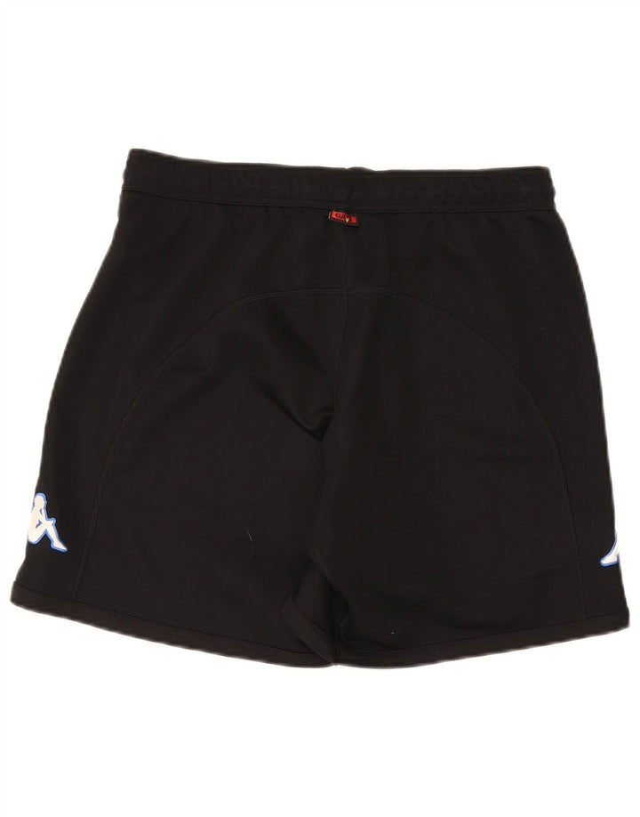 Kappa Herren Graphic Sport Shorts Mittelschwarzes Polyester