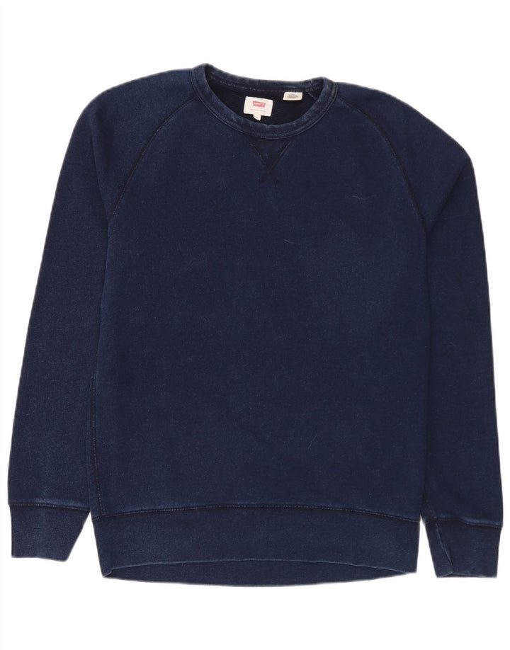 Levi's Herren-Sweatshirt, Pullover, Größe S, marineblau, Baumwolle