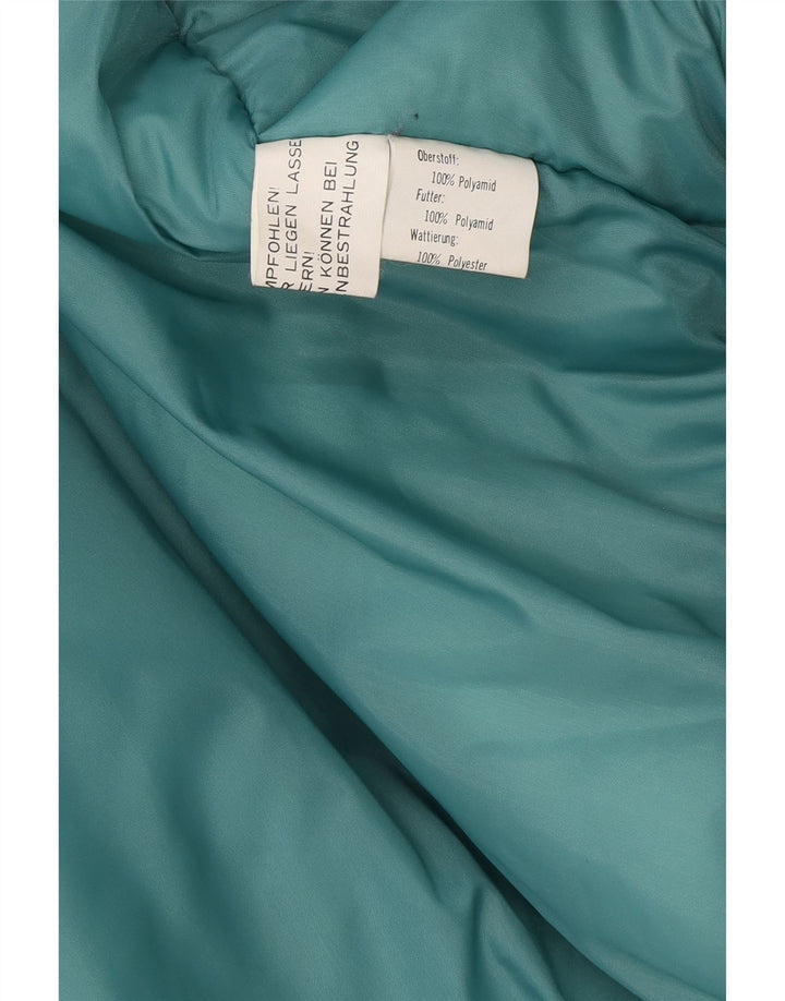 Vintage Herren-Skijacke mit Grafik, IT 54 2XL, blaues Colourblock-Polyamid