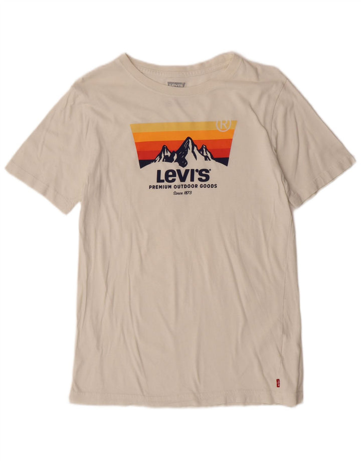 LEVI'S Boys Graphic T-Shirt Top 15-16 Years White