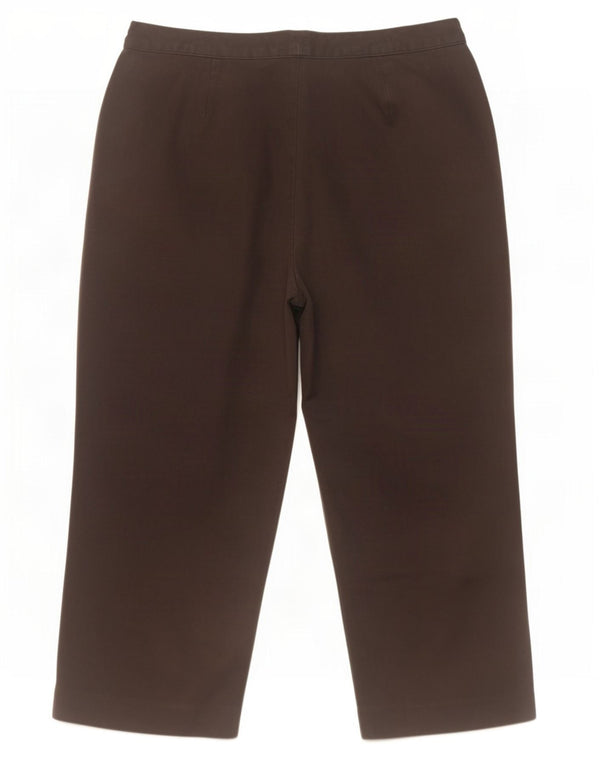 Marks & Spencer Damen-Hose mit lockerer Passform, kurz geschnitten, UK 16, Größe L, W32, L25, Schwarz
