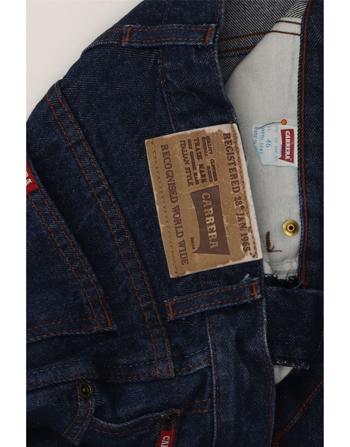 CARRERA Herren Straight Jeans IT 46 Small W30 L28 Blaue Baumwolle