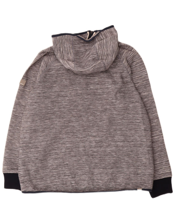 Bench Herren-Kapuzenpullover mit Reißverschluss, 2XL, grau geflecktes Acryl