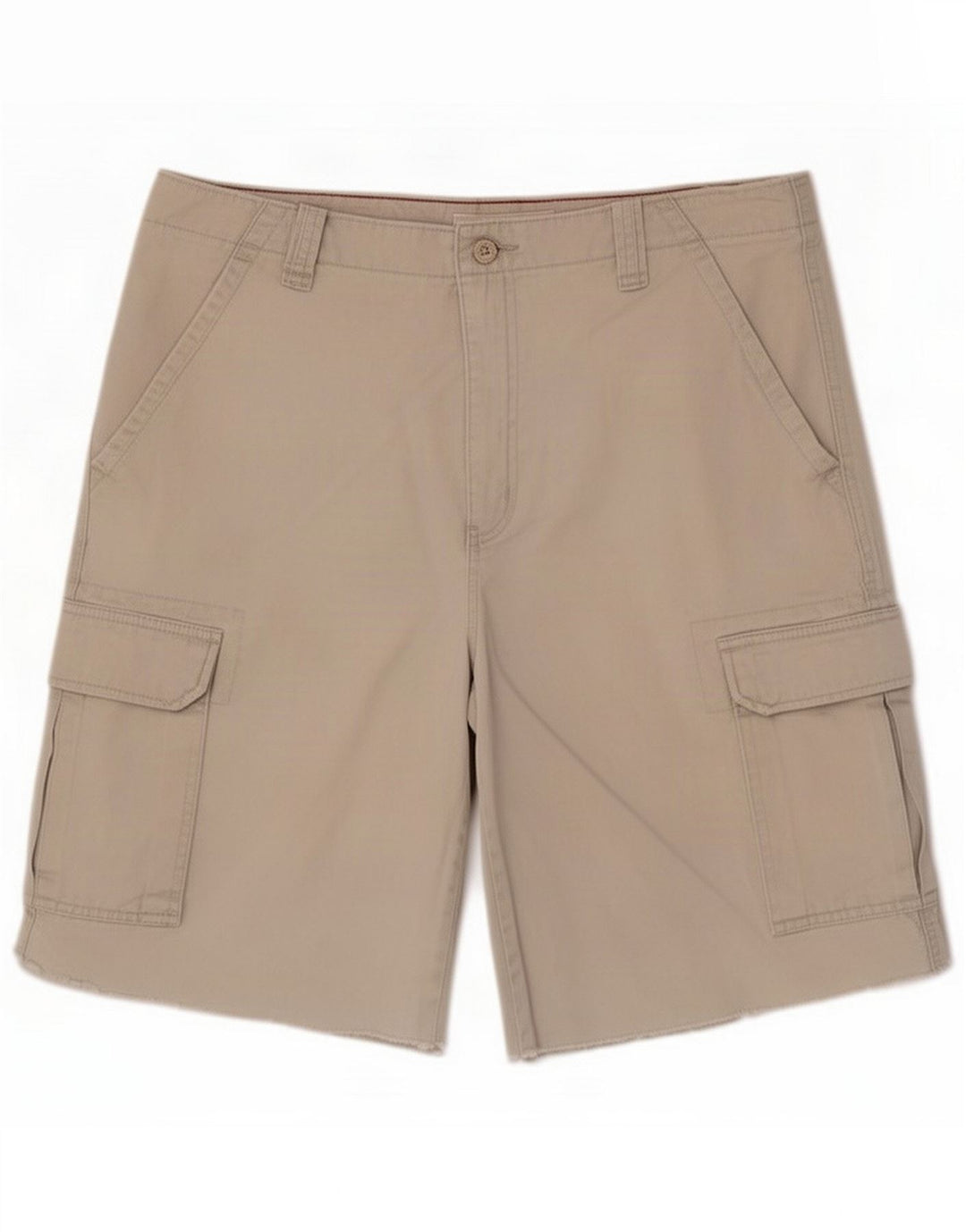Mossimo Herren Cargo Shorts Medium W32 Beige Baumwolle