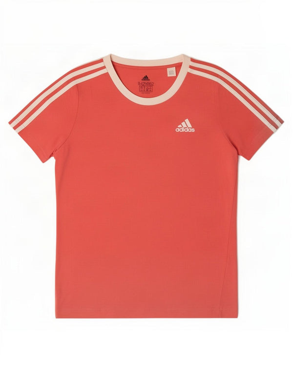 Adidas T-Shirt für Mädchen, 11–12 Jahre, Rosa, Colourblock-Baumwolle
