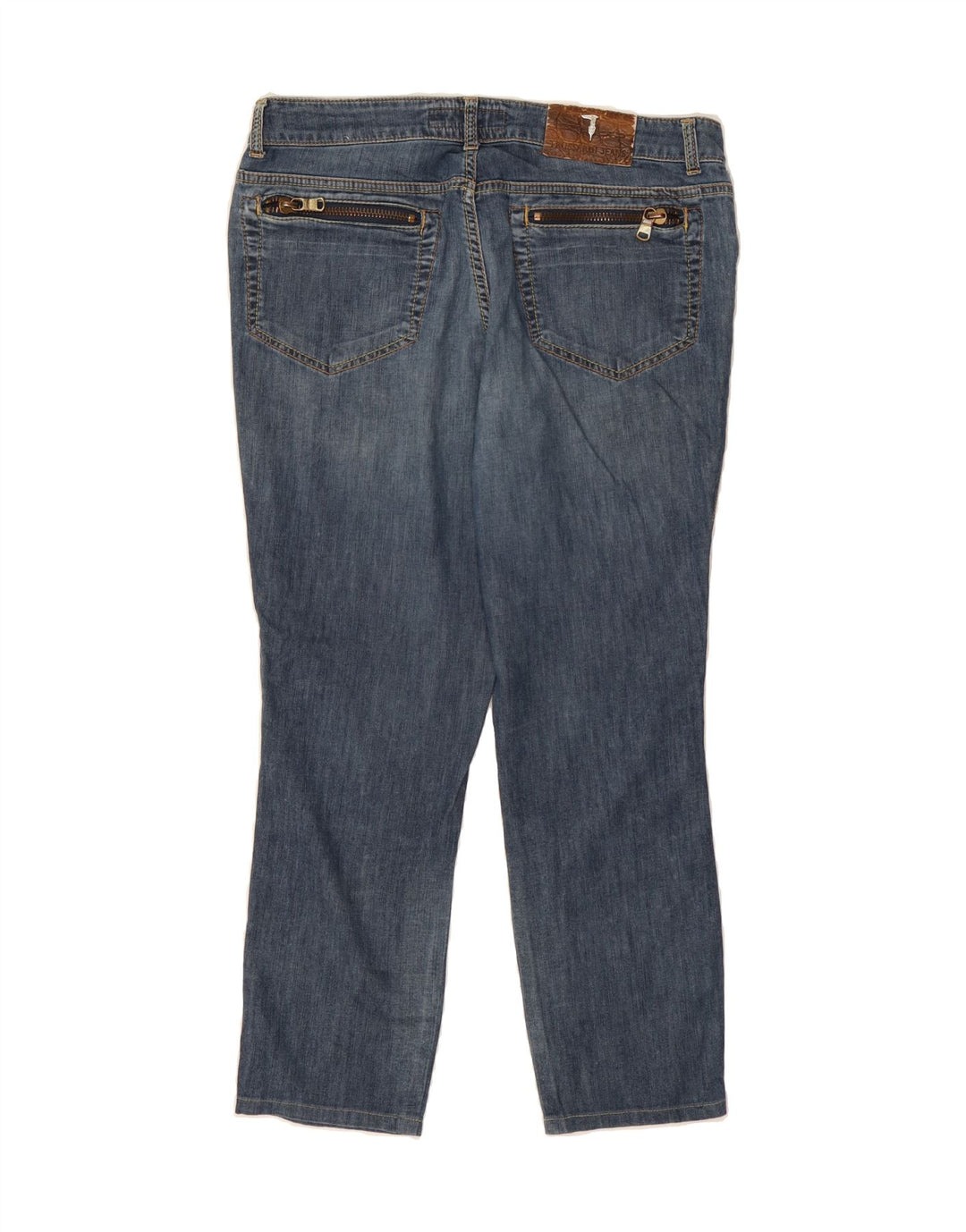 TRUSSARDI Womens Cropped Jeans W31 L25 Blue Cotton Vintage Trussardi and Second-Hand Trussardi from Messina Hembry 