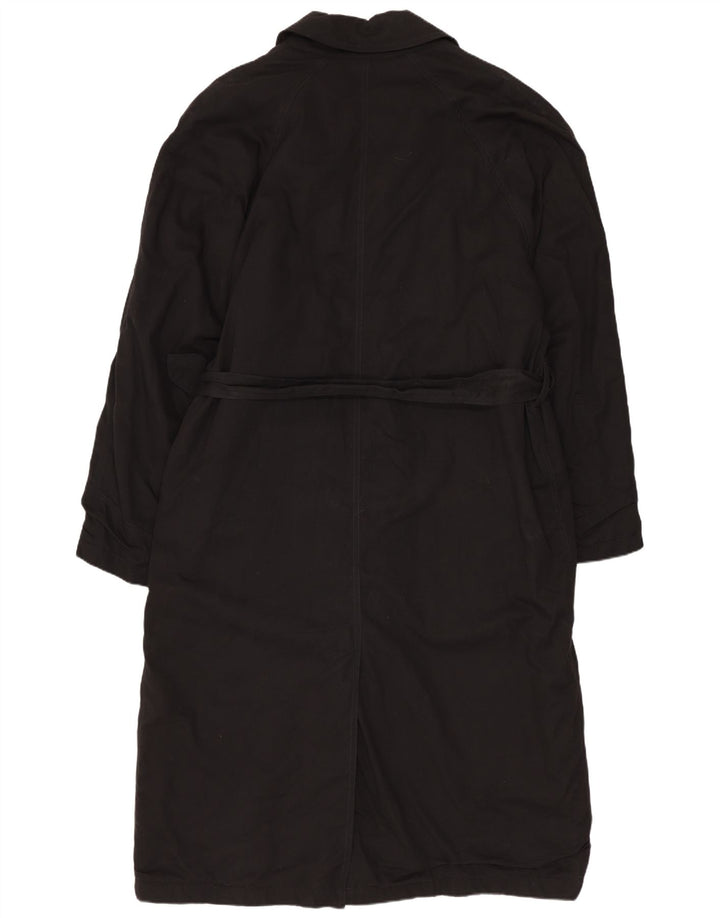 Raybest Herren-Regenmantel UK 38 Mittelschwarze Baumwolle