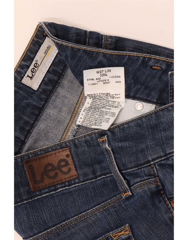 Lee Damen Coral Bootcut Jeans W27 L33 Blaue Baumwolle