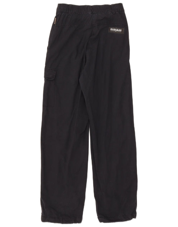 Napapijri Mädchen-Cargohose mit lockerer Passform, 11–12 Jahre, W26 L27, Marineblau