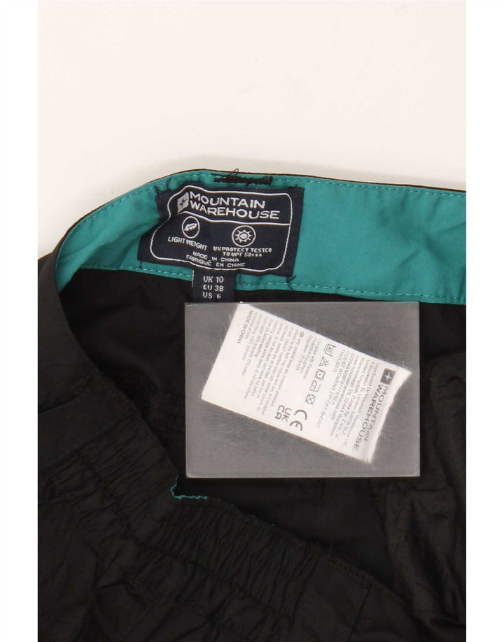 Mountain Warehouse Chino-Shorts für Damen, UK 10, Größe S, W28, Schwarz, Polyester