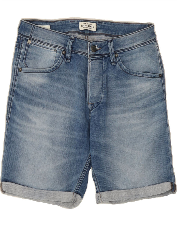 JACK & JONES Mens Denim Shorts Small W29 Blue Cotton Vintage Jack & Jones and Second-Hand Jack & Jones from Messina Hembry 