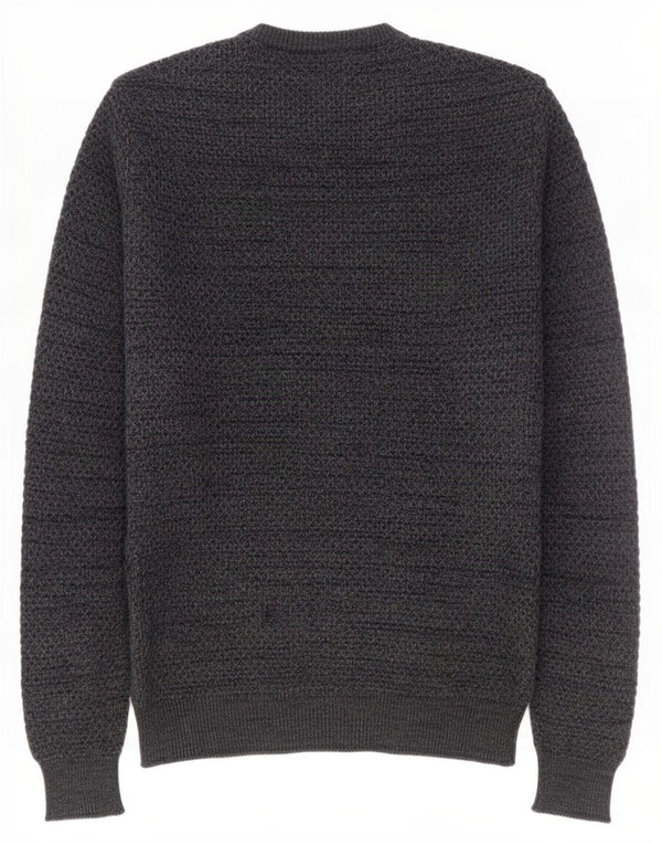 Marks & Spencer Mens Crew Neck Jumper Sweater Medium Grey Cotton