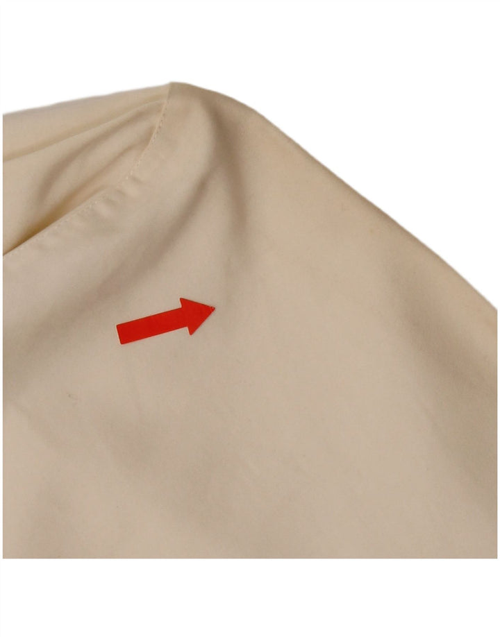 Trussardi Damenhemd UK 10 Small Beige Baumwolle