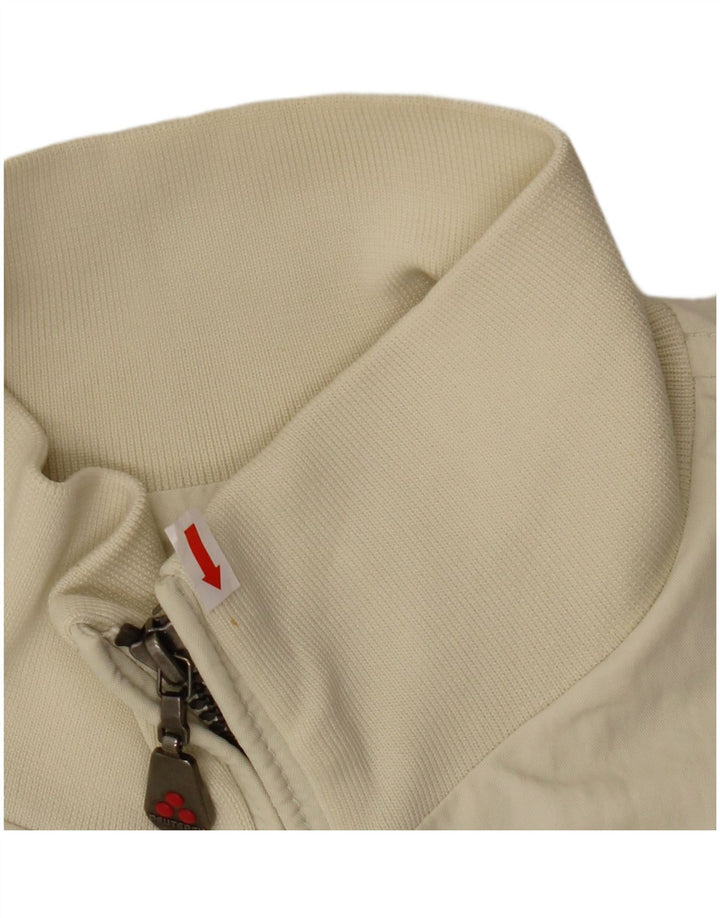 PEUTEREY Herren Bomberjacke UK 40 Large Off White Nylon