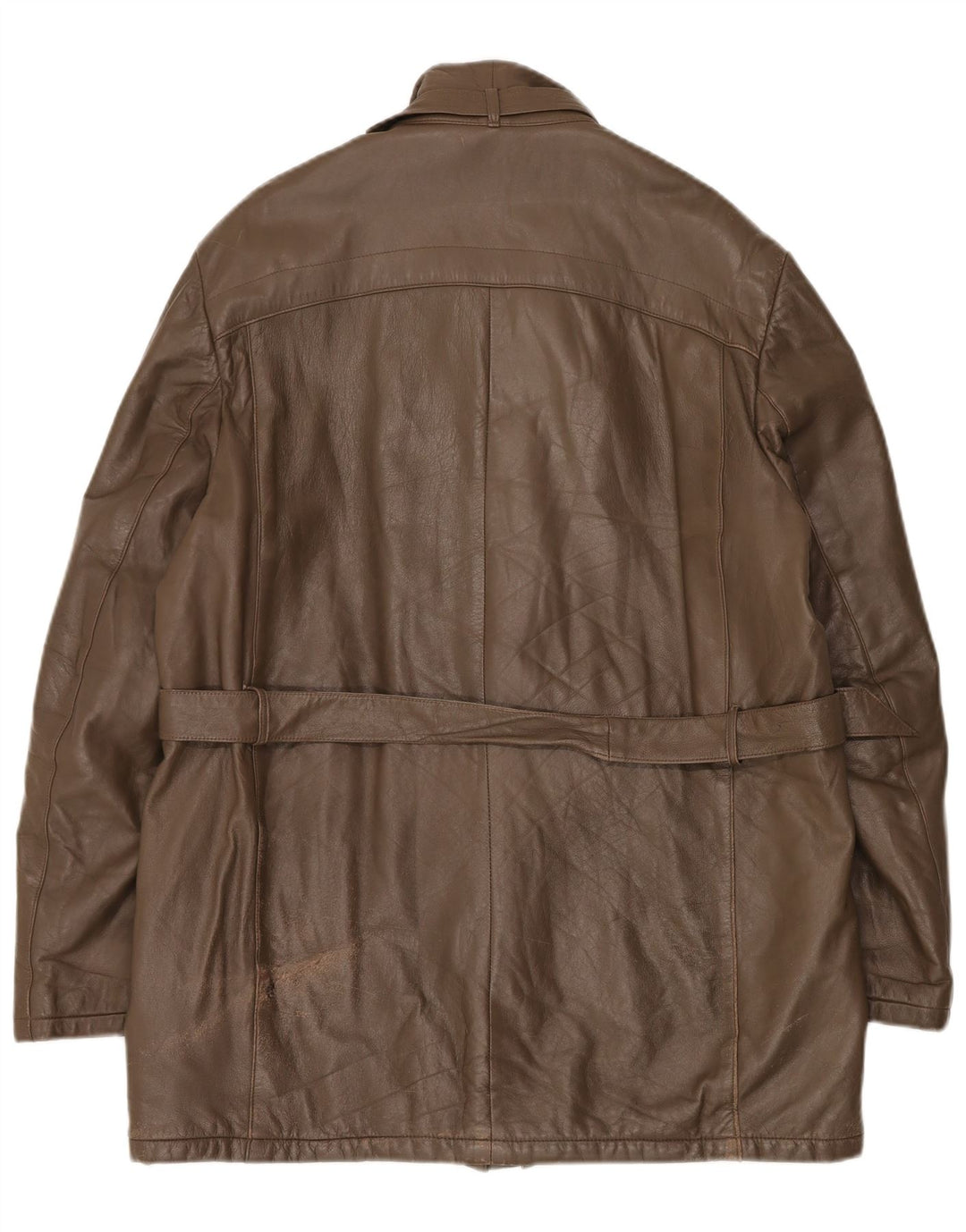 Vintage Herren Lederjacke IT 52 XL Braunes Leder