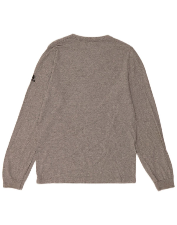 Adidas Herren Swisa Soccer Club Graphic Top Langarm Small Grau Baumwolle