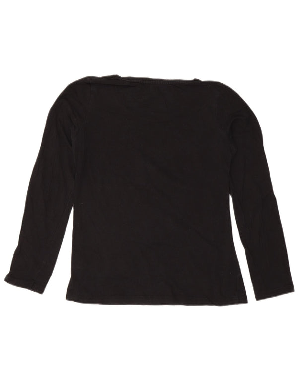 Lotto Damen Top Langarm US 4 Small Schwarz Baumwolle
