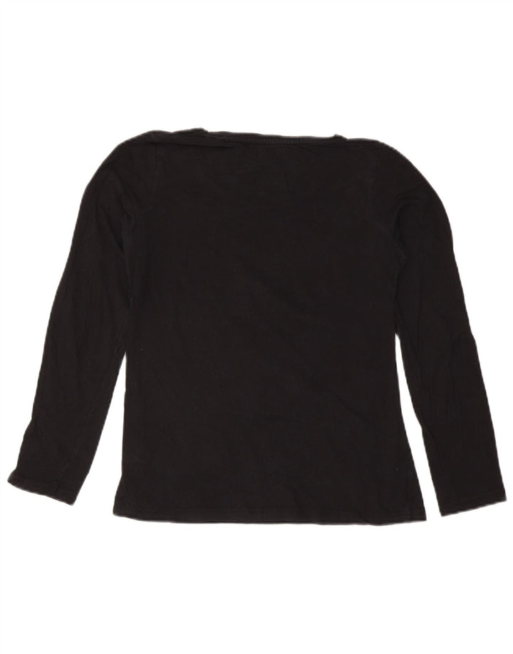 Lotto Damen Top Langarm US 4 Small Schwarz Baumwolle