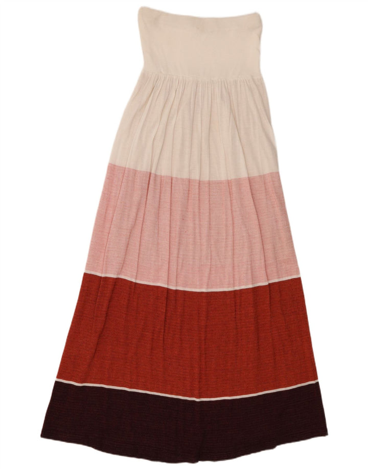 Trägerloses Damenkleid von Patrizia Pepe, Einheitsgröße, mehrfarbig gestreift