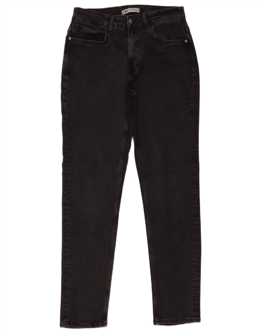 Zara Herren Slim Jeans EU 40 Medium W31 L31 Schwarze Baumwolle
