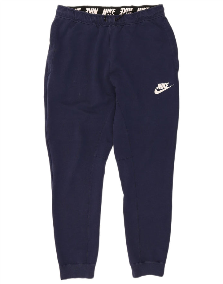 Nike Herren-Trainingshose, Jogginghose, Baumwolle, mittelblau, Marineblau
