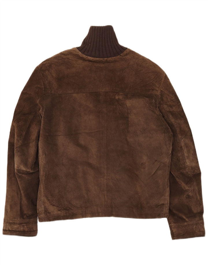 Conbipel Herren Wildlederjacke IT 48 Mittelbraunes Leder