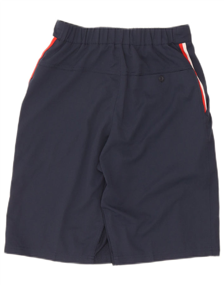 Nike Damen Dri Fit Chino Shorts XS W25 Marineblaues Polyester