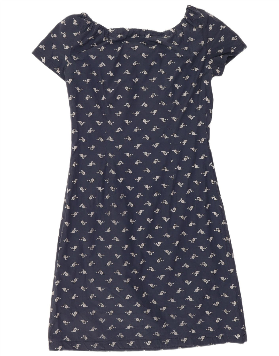 Schulterfreies Damenkleid von Superga, Größe S, Marineblau