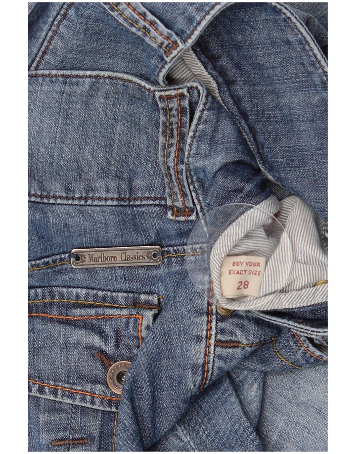 Marlboro Classics Damen Kurzjeans W28 L24 Blau