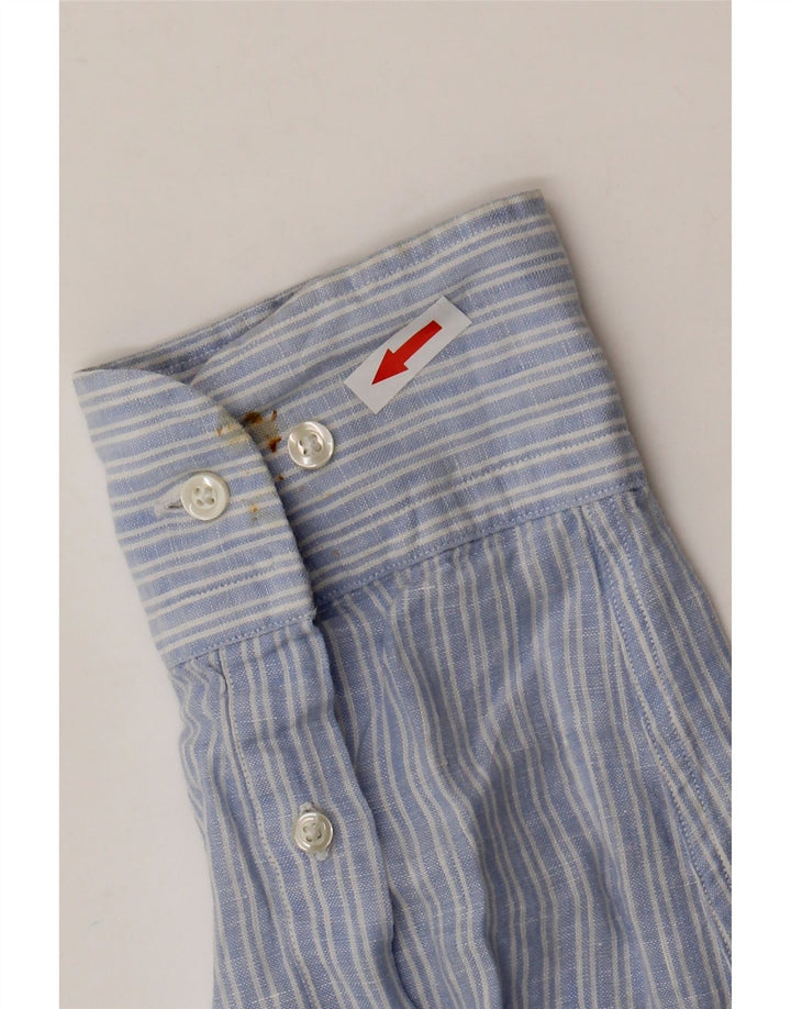 Massimo Dutti Herrenhemd XL Blauer Nadelstreifen